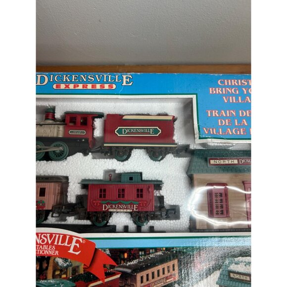 1990s vintage new bright dickensville collectable Christmas train UNTESTED - Picture 4 of 9